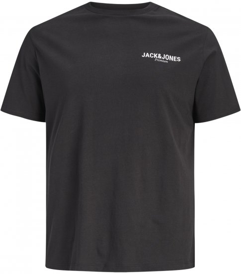 Jack & Jones Oscar T-Shirt Black - Magliette con stampa - Magliette con stampa taglie forti