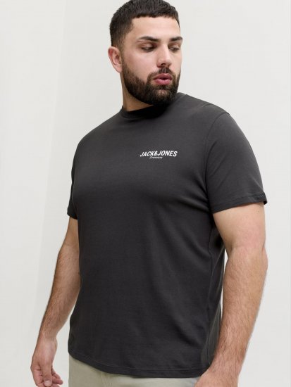 Jack & Jones Oscar T-Shirt Black - Magliette con stampa - Magliette con stampa taglie forti