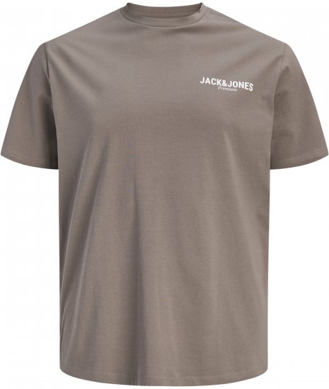Jack & Jones Oscar T-Shirt Grey - Magliette con stampa - Magliette con stampa taglie forti