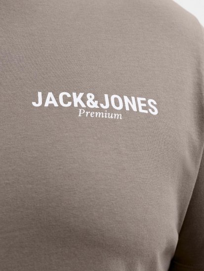 Jack & Jones Oscar T-Shirt Grey - Magliette con stampa - Magliette con stampa taglie forti