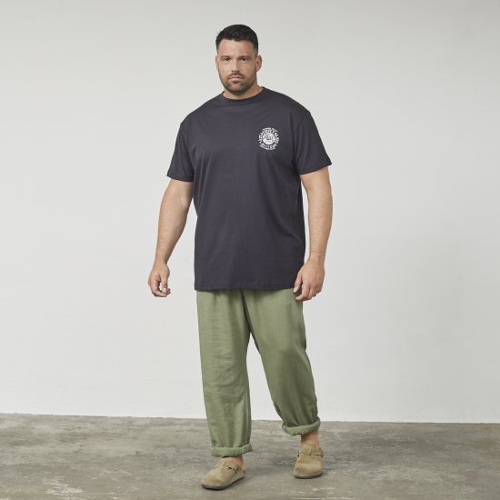 North Latitude 61122 T-Shirt Con Stampa Nero - Magliette - Magliette Uomo Taglie Forti