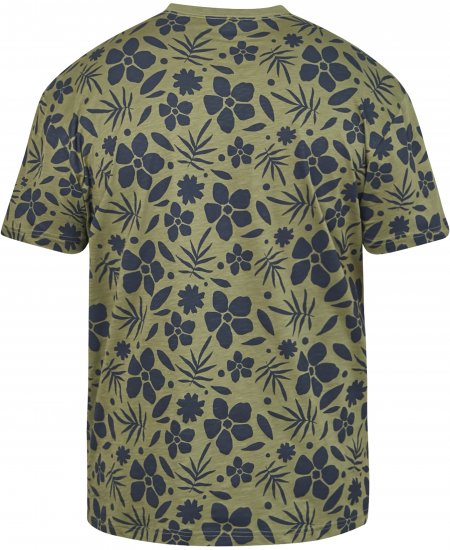 North Latitude 61123 T-Shirt Con Stampa All Over Verde Oliva - Magliette - Magliette Uomo Taglie Forti