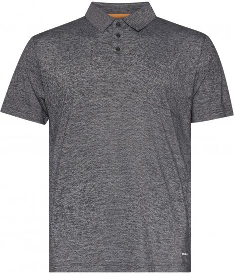 North Latitude 61157 Cool Effect Polo Grigio Mélange Scuro/Chiaro - Polo - Polo Uomo Taglie Forti