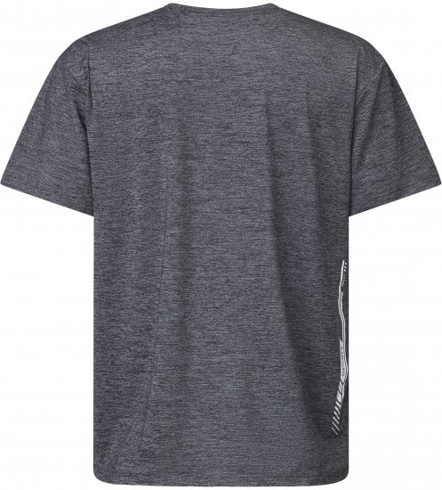 North Latitude 61160 Cool Effect T-Shirt A Maniche Corte Grigio Mélange Scuro/Chiaro - Magliette - Magliette Uomo Taglie Forti
