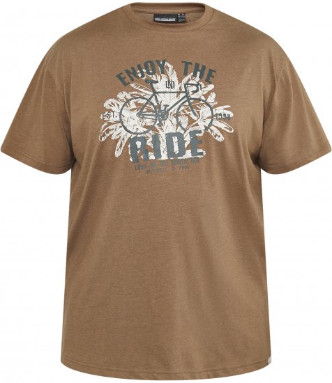 North Latitude 61315 T-Shirt Con Stampa Camel - Magliette - Magliette Uomo Taglie Forti