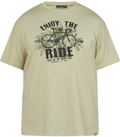 North Latitude 61315 T-Shirt Con Stampa Verde Polvere Chiaro - Magliette - Magliette Uomo Taglie Forti
