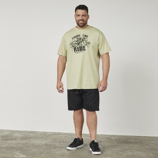 North Latitude 61315 T-Shirt Con Stampa Verde Polvere Chiaro - Magliette - Magliette Uomo Taglie Forti