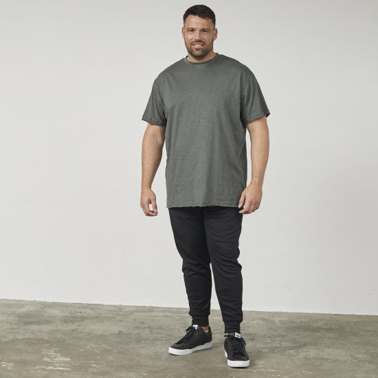 North Latitude 61317 T-Shirt Slub Con Stampa Sul Retro Verde Polvere Scuro - Magliette - Magliette Uomo Taglie Forti