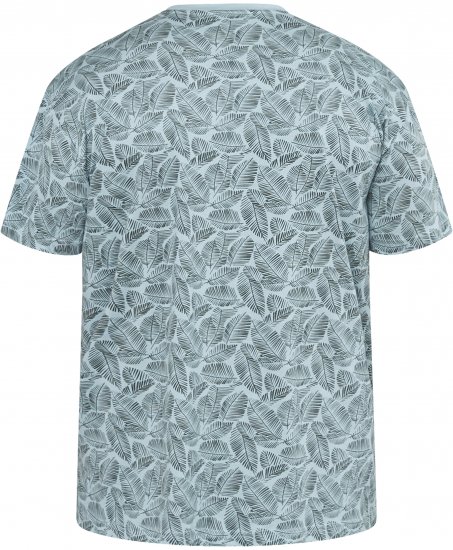 North Latitude 61318 T-Shirt Con Stampa All Over Blu Polvere - Magliette - Magliette Uomo Taglie Forti
