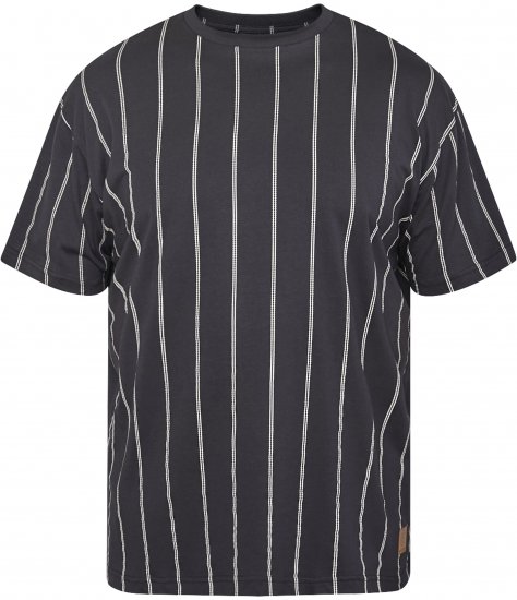 North Latitude 61319 T-Shirt A Righe Nero - Magliette - Magliette Uomo Taglie Forti