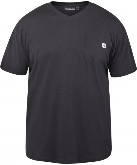 North Latitude 61322 T-Shirt Scollo A V Nero - Magliette - Magliette Uomo Taglie Forti