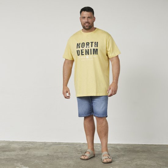 North Latitude 61335 T-Shirt Slub Con Stampa Mais - Magliette - Magliette Uomo Taglie Forti