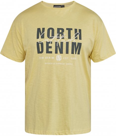 North Latitude 61335 T-Shirt Slub Con Stampa Mais - Magliette - Magliette Uomo Taglie Forti