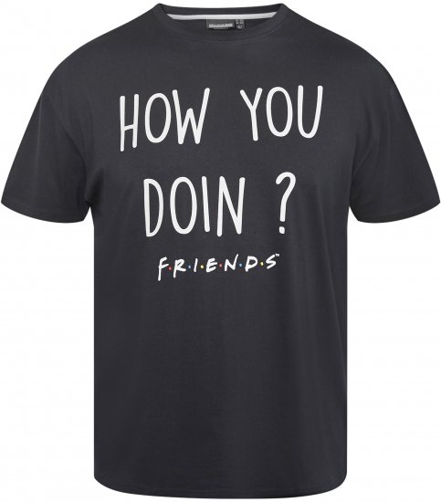 North Latitude 61353 FRIENDS T-Shirt Nero - Magliette - Magliette Uomo Taglie Forti
