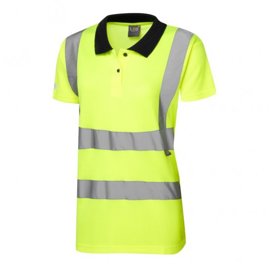Leo Lana EcoViz Comfort Women's Polo Shirt Yellow - Abbigliamento da lavoro - 