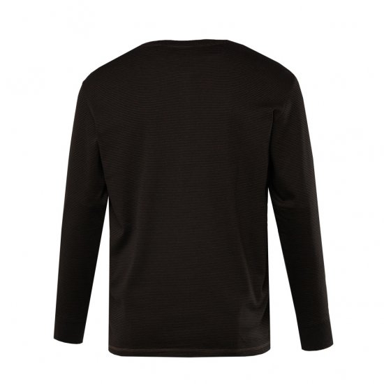 JP1880 T-Shirt Henley Long Sleeve Striped Brown TALL - ABBIGLIAMENTO UOMO MT-6XLT - Taglie Tall Uomo