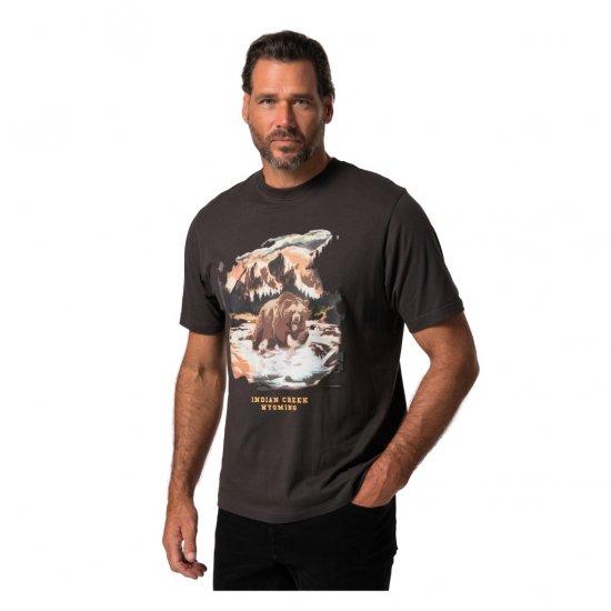 JP1880 T-Shirt Indian Creek Anthracite TALL - ABBIGLIAMENTO UOMO MT-6XLT - Taglie Tall Uomo