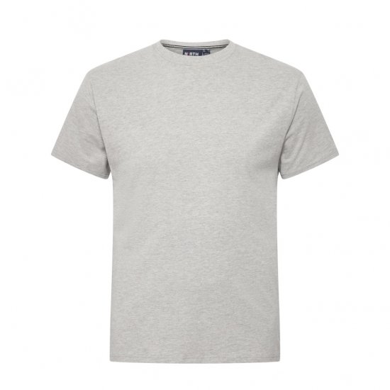 North Latitude T-Shirt O-Neck Grey Melange - Magliette - Magliette Uomo Taglie Forti