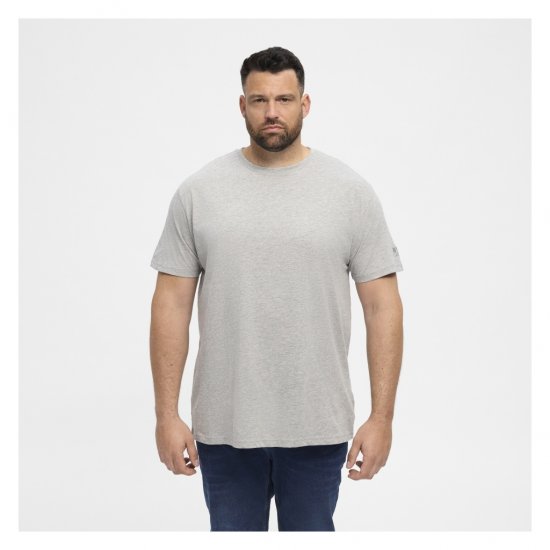 North Latitude T-Shirt O-Neck Grey Melange - Magliette - Magliette Uomo Taglie Forti