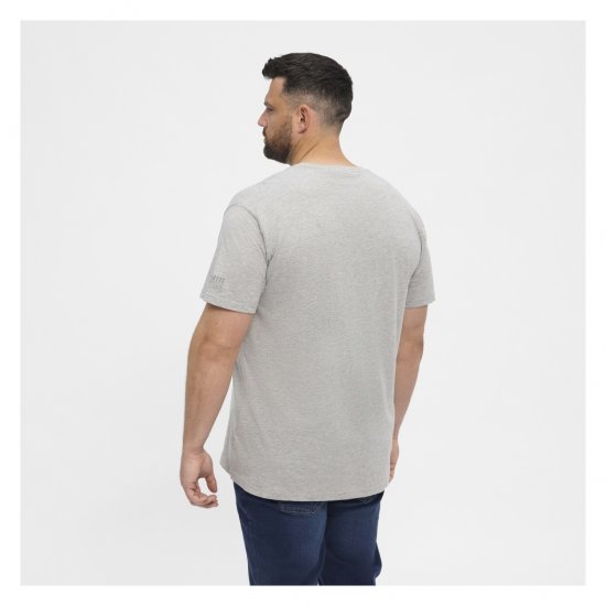 North Latitude T-Shirt O-Neck Grey Melange - Magliette - Magliette Uomo Taglie Forti