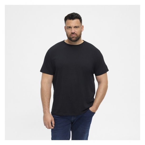 North Latitude T-Shirt O-Neck Black - Magliette - Magliette Uomo Taglie Forti