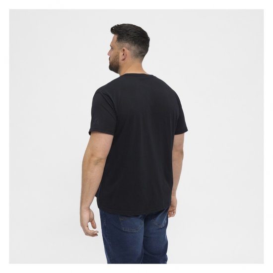 North Latitude T-Shirt O-Neck Black - Magliette - Magliette Uomo Taglie Forti