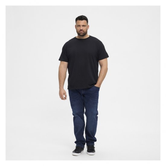North Latitude T-Shirt O-Neck Black - Magliette - Magliette Uomo Taglie Forti