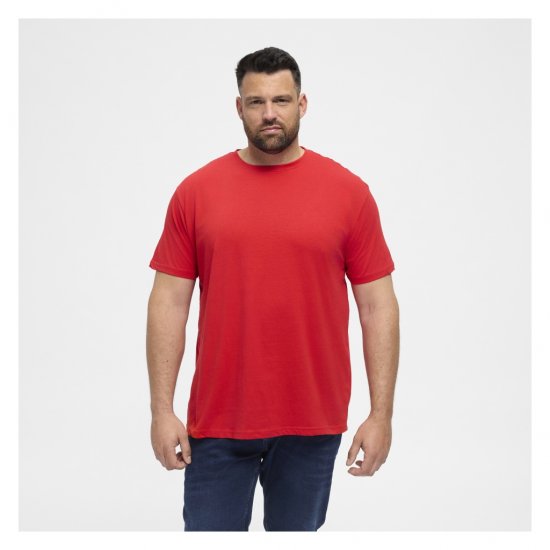 North Latitude T-Shirt O-Neck Red - Magliette - Magliette Uomo Taglie Forti