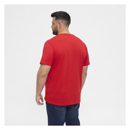 North Latitude T-Shirt O-Neck Red - Magliette - Magliette Uomo Taglie Forti