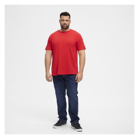 North Latitude T-Shirt O-Neck Red - Magliette - Magliette Uomo Taglie Forti