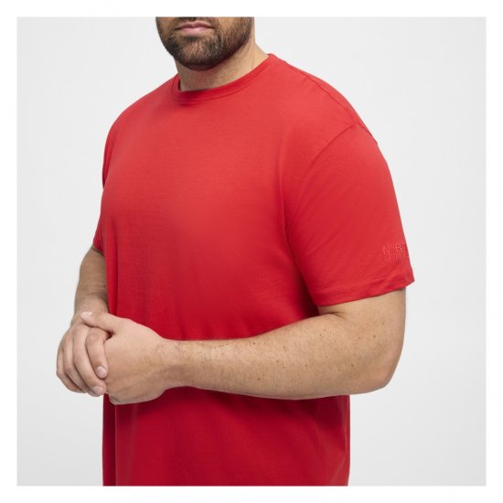 North Latitude T-Shirt O-Neck Red - Magliette - Magliette Uomo Taglie Forti