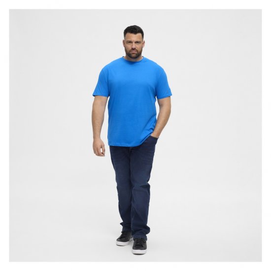 North Latitude T-Shirt O-Neck Cobolt Blue - Magliette - Magliette Uomo Taglie Forti