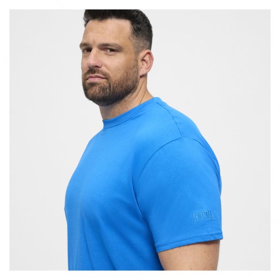 North Latitude T-Shirt O-Neck Cobolt Blue - Magliette - Magliette Uomo Taglie Forti