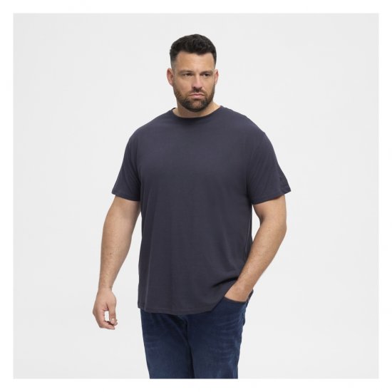North Latitude T-Shirt O-Neck Navy Blue - Magliette - Magliette Uomo Taglie Forti