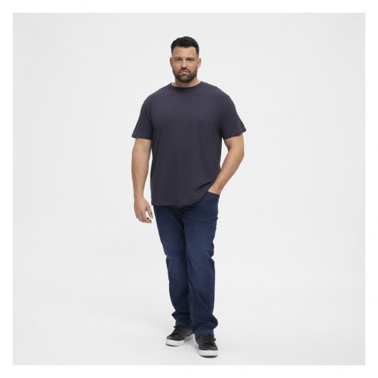 North Latitude T-Shirt O-Neck Navy Blue - Magliette - Magliette Uomo Taglie Forti