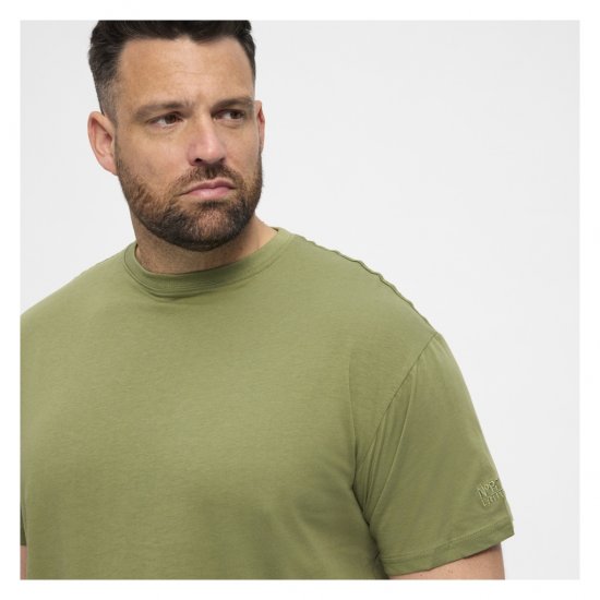 North Latitude T-Shirt O-Neck Olive Green - Magliette - Magliette Uomo Taglie Forti