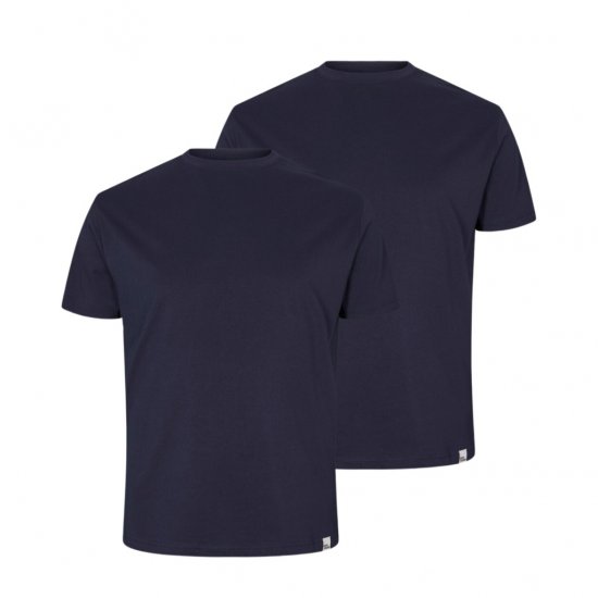 North Latitude Denim 2-Pack T-Shirt Navy Blue - Magliette - Magliette Uomo Taglie Forti