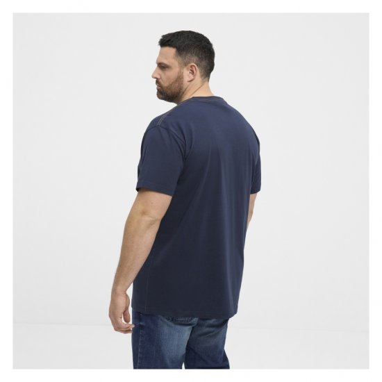 North Latitude Logo T-Shirt Navy - Magliette - Magliette Uomo Taglie Forti