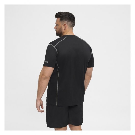 North Latitude Sport Tech T-Shirt Black - Magliette - Magliette Uomo Taglie Forti