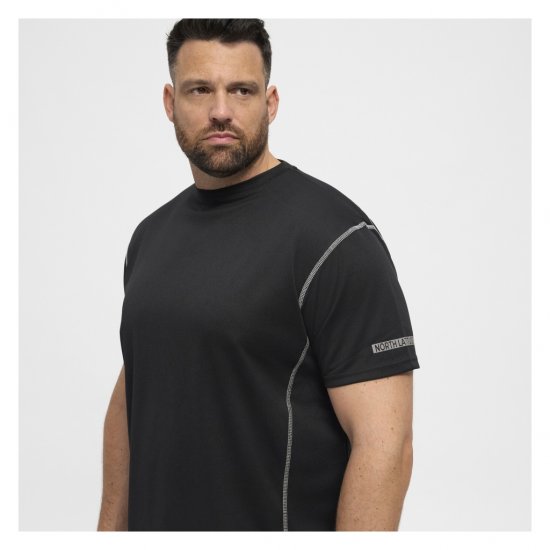 North Latitude Sport Tech T-Shirt Black - Magliette - Magliette Uomo Taglie Forti