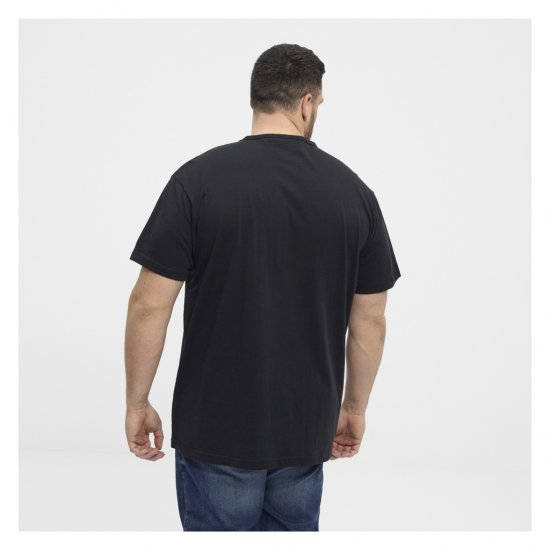 North Latitude Denim Printed Logo T-Shirt Black - Magliette - Magliette Uomo Taglie Forti