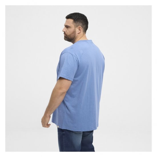 North Latitude Denim Printed Logo T-Shirt Dusty Blue - Magliette - Magliette Uomo Taglie Forti