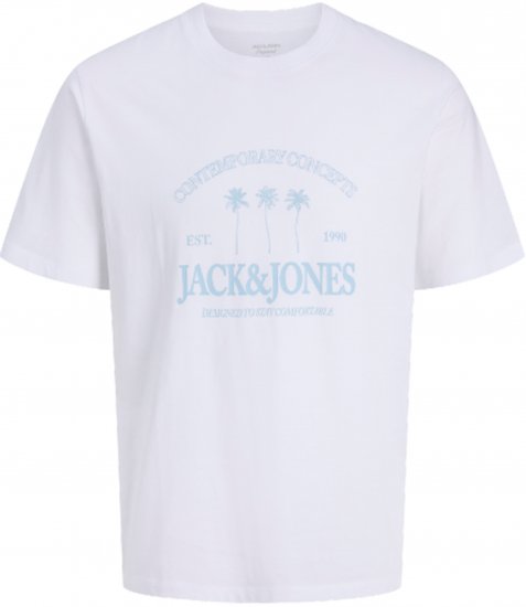 Jack & Jones Nantucket T-Shirt Bianca - Magliette - Magliette Uomo Taglie Forti