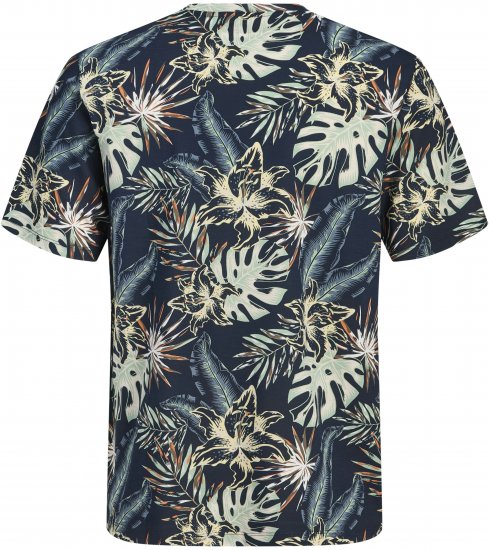 Jack & Jones Honolulu T-Shirt Navy - Magliette - Magliette Uomo Taglie Forti