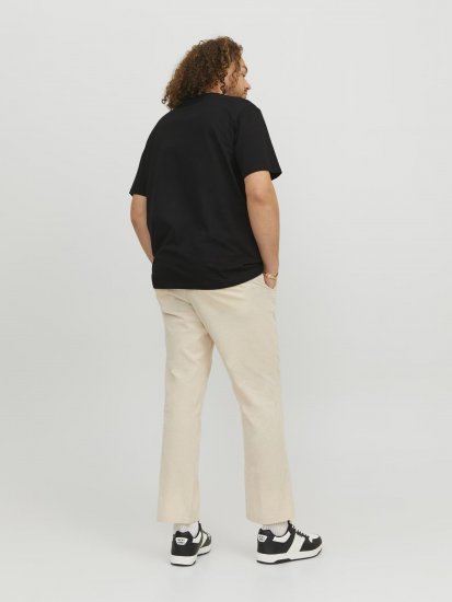 Jack & Jones Logan T-Shirt Black - Magliette - Magliette Uomo Taglie Forti