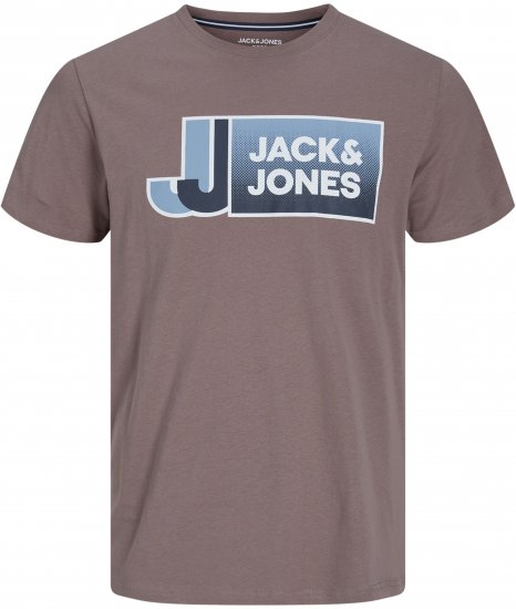 Jack & Jones Logan T-Shirt Brown - Magliette - Magliette Uomo Taglie Forti