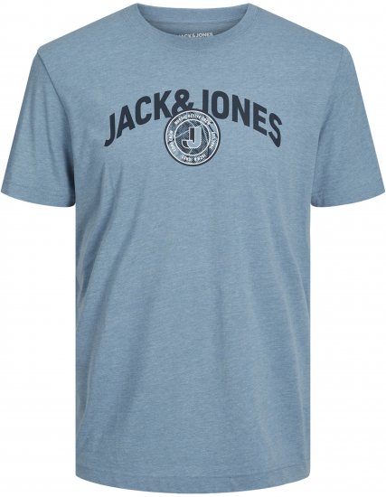 Jack & Jones Ounce Logo T-Shirt Turquoise - Magliette - Magliette Uomo Taglie Forti