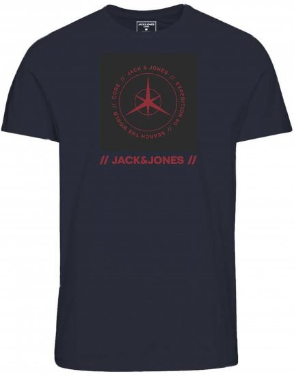 Jack & Jones Conrad T-Shirt Navy - Magliette - Magliette Uomo Taglie Forti