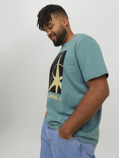 Jack & Jones Conrad T-Shirt Grey - Magliette - Magliette Uomo Taglie Forti