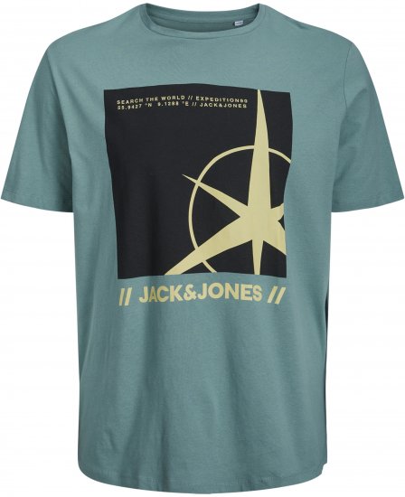 Jack & Jones Conrad T-Shirt Grey - Magliette - Magliette Uomo Taglie Forti